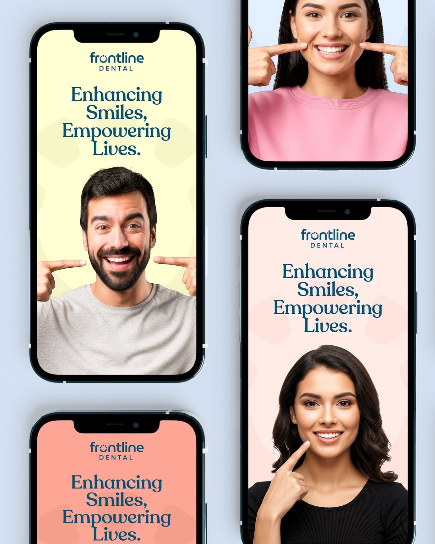 Outdoor billboard — "Bright Smiles Start Here"