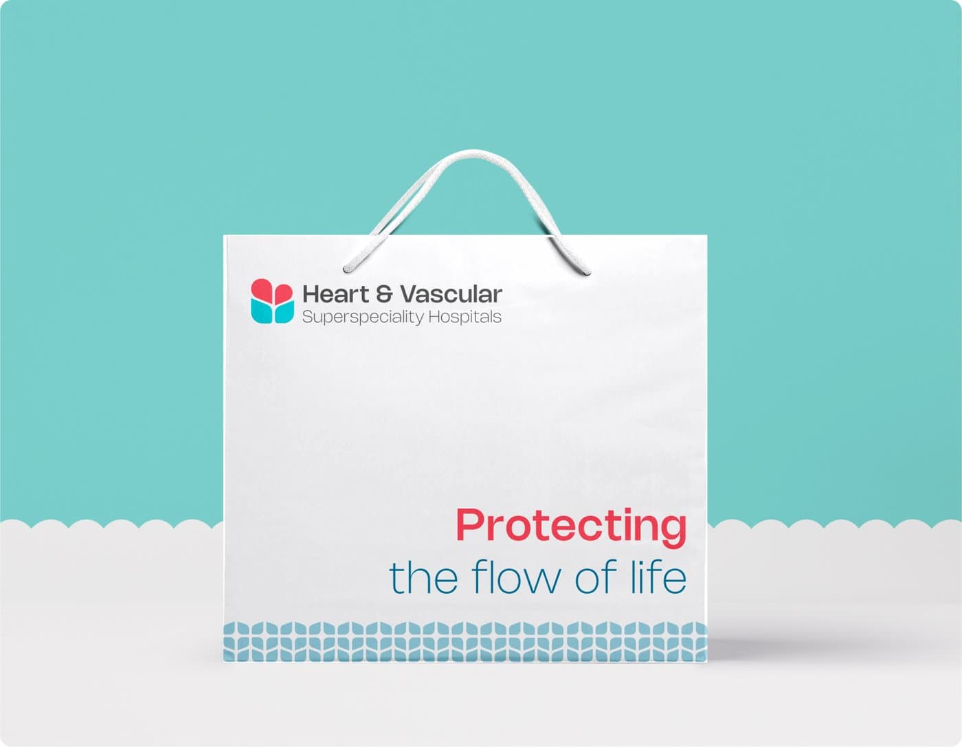 Patient care bag with HVS branding